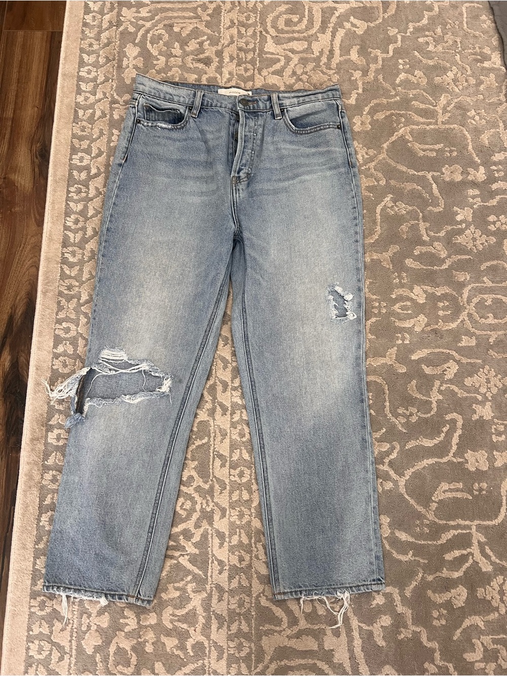 Hidden Light Blue High-Rise Distressed Women's Jeans SZ 29